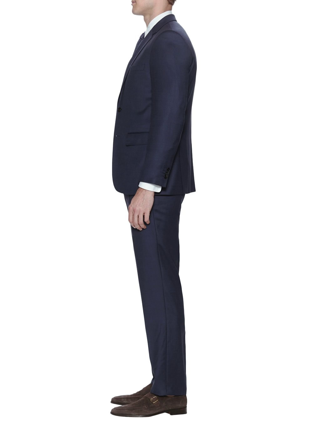 DTI GV Executive Men's Modern Fit 2-Piece Suit – Navy, Solid, All Seasons