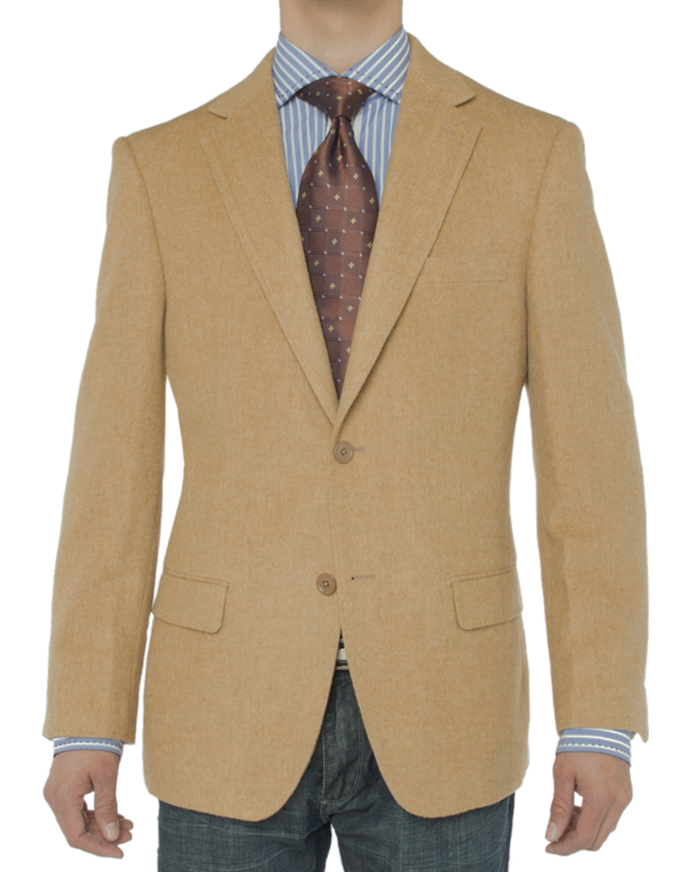 Luciano Natazzi Mens 2 Button Luxe Camel Hair Suit Jacket Sport Coat ...